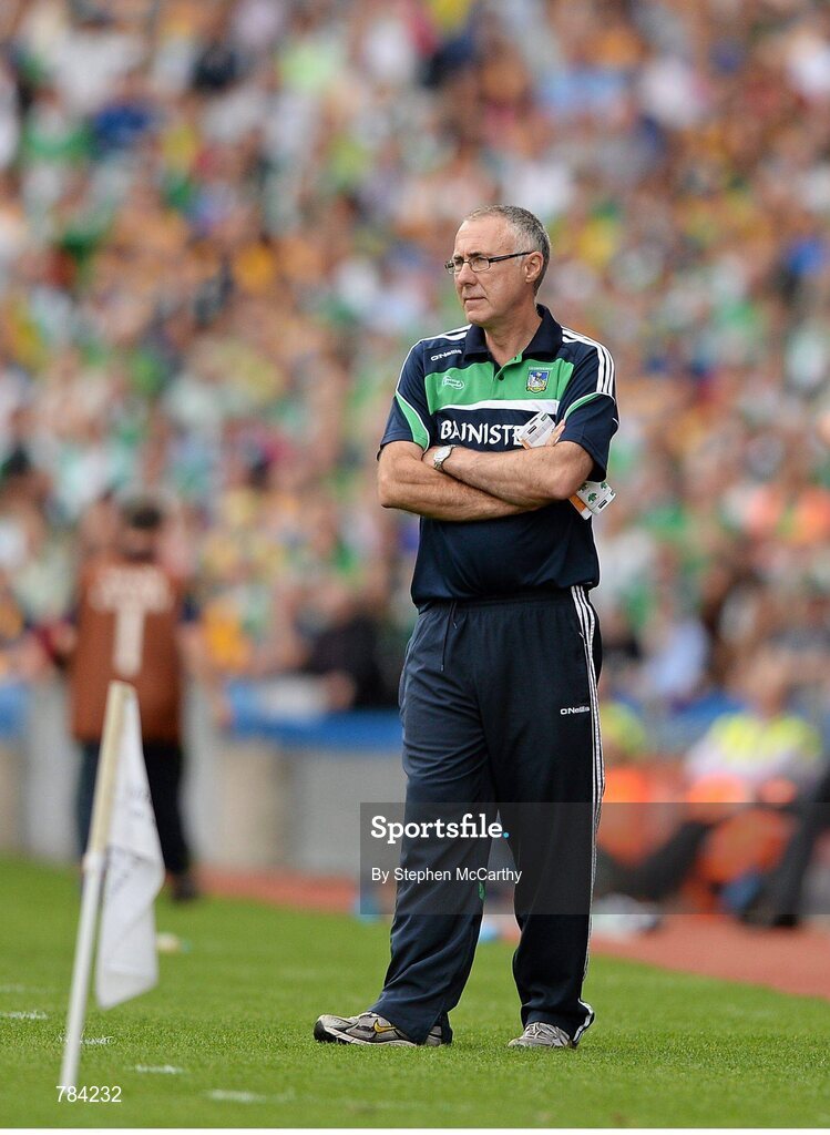 18 August 2013; Limerick manager John Allen. GAA Hurling All-Ireland Senior Championship, Semi-Final, Limerick v Clare, Croke Park, Dublin. Picture credit: Stephen McCarthy / SPORTSFILE