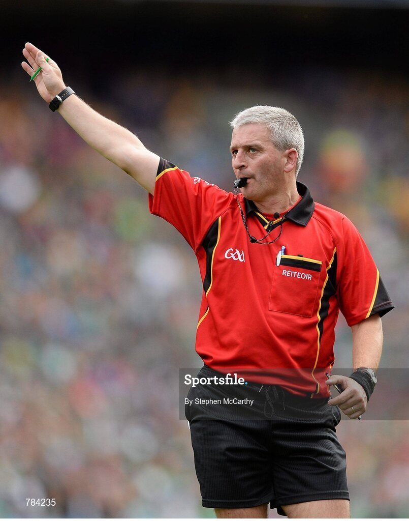 18 August 2013; Referee Johnny Ryan. GAA Hurling All-Ireland Senior Championship, Semi-Final, Limerick v Clare, Croke Park, Dublin. Picture credit: Stephen McCarthy / SPORTSFILE