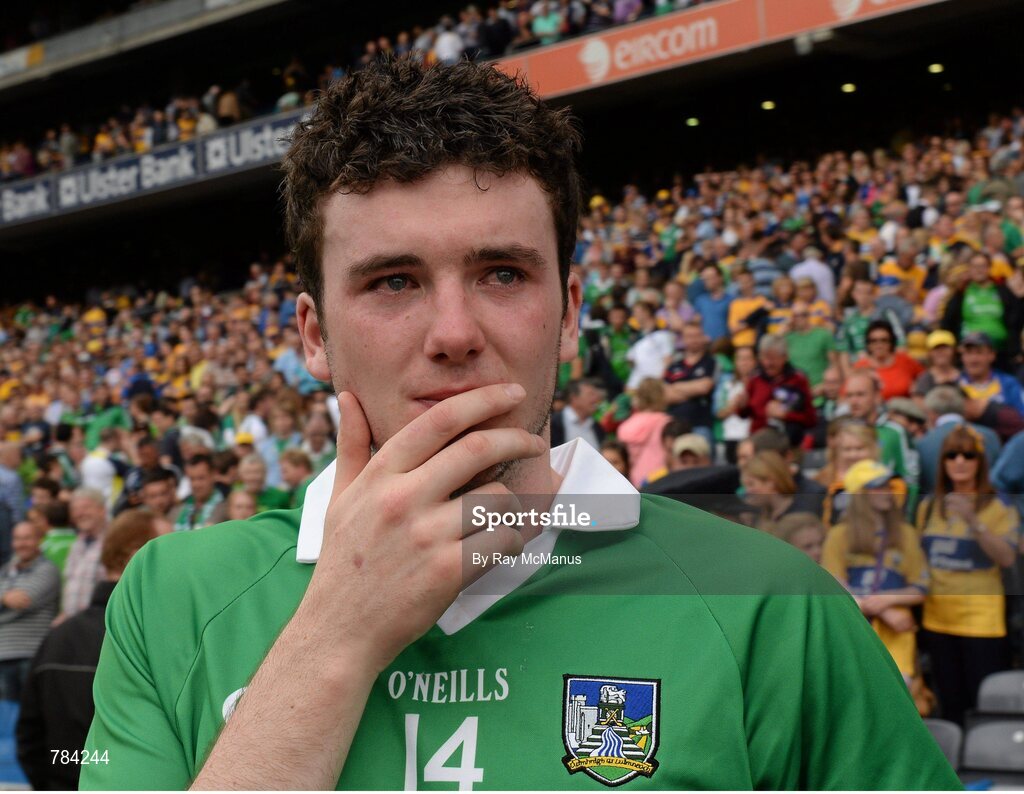 18 August 2013; Declan Hannon, Limerick, after the game. GAA Hurling All-Ireland Senior Championship, Semi-Final, Limerick v Clare, Croke Park, Dublin. Picture credit: Ray McManus / SPORTSFILE