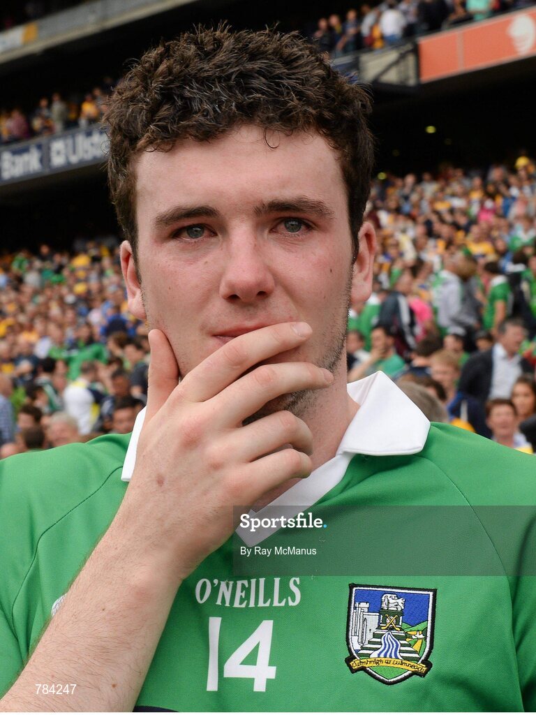 18 August 2013; Declan Hannon, Limerick, after the game. GAA Hurling All-Ireland Senior Championship, Semi-Final, Limerick v Clare, Croke Park, Dublin. Picture credit: Ray McManus / SPORTSFILE