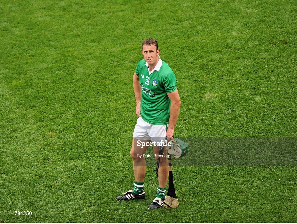 18 August 2013; A dejected Niall Moran, Limerick, after the game. GAA Hurling All-Ireland Senior Championship, Semi-Final, Limerick v Clare, Croke Park, Dublin. Picture credit: Dáire Brennan / SPORTSFILE
