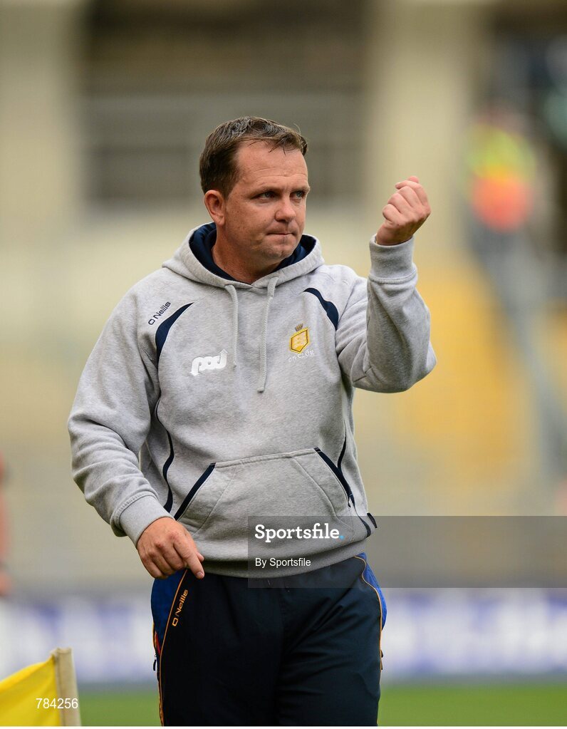 18 August 2013; Clare manager Davy Fitzgerald during the game. GAA Hurling All-Ireland Senior Championship, Semi-Final, Limerick v Clare, Croke Park, Dublin. Photo by Sportsfile