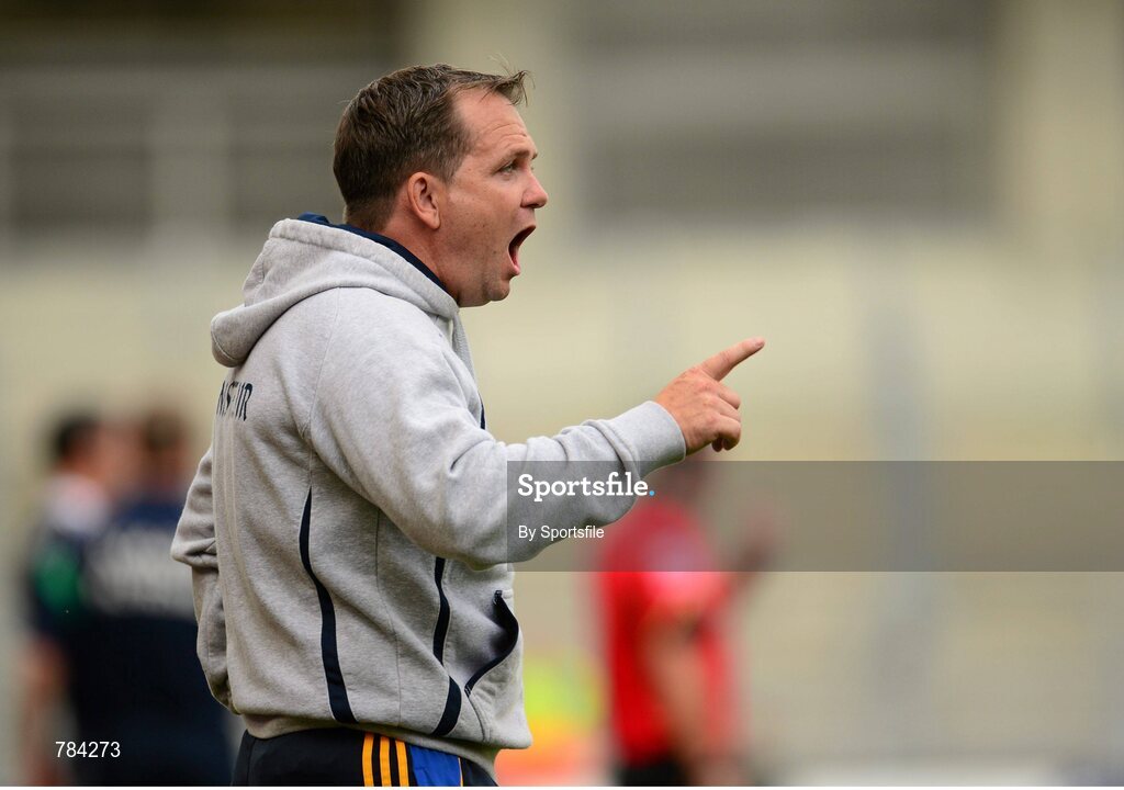 18 August 2013; Clare manager Davy Fitzgerald during the game. GAA Hurling All-Ireland Senior Championship, Semi-Final, Limerick v Clare, Croke Park, Dublin. Photo by Sportsfile