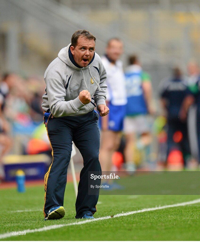 18 August 2013; Clare manager Davy Fitzgerald during the game. GAA Hurling All-Ireland Senior Championship, Semi-Final, Limerick v Clare, Croke Park, Dublin. Photo by Sportsfile