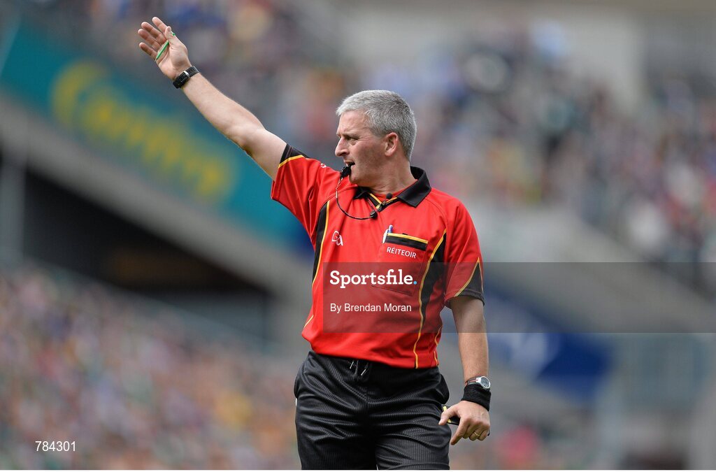 18 August 2013; Referee Johnny Ryan. GAA Hurling All-Ireland Senior Championship, Semi-Final, Limerick v Clare, Croke Park, Dublin. Picture credit: Brendan Moran / SPORTSFILE