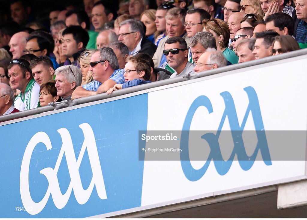 18 August 2013; Former Republic of Ireland captain Roy Keane watches on during the game. GAA Hurling All-Ireland Senior Championship, Semi-Final, Limerick v Clare, Croke Park, Dublin. Picture credit: Stephen McCarthy / SPORTSFILE