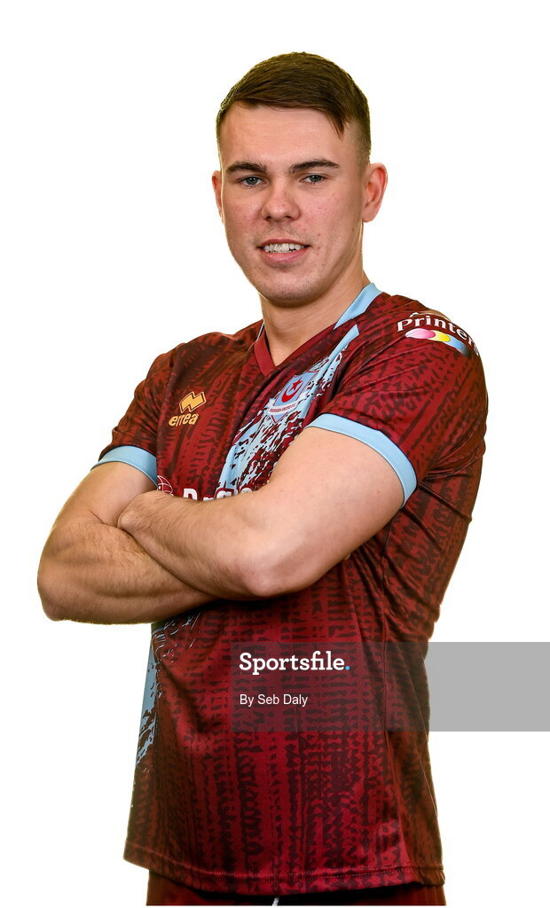 6 February 2023; Dayle Rooney stands for a portrait during a Drogheda United squad portrait session at Weaver's Park in Drogheda, Louth. Photo by Seb Daly/Sportsfile