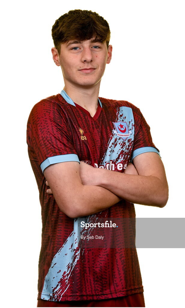 6 February 2023; Emre Topcu stands for a portrait during a Drogheda United squad portrait session at Weaver's Park in Drogheda, Louth. Photo by Seb Daly/Sportsfile
