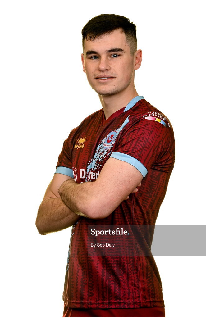 6 February 2023; Evan Weir stands for a portrait during a Drogheda United squad portrait session at Weaver's Park in Drogheda, Louth. Photo by Seb Daly/Sportsfile