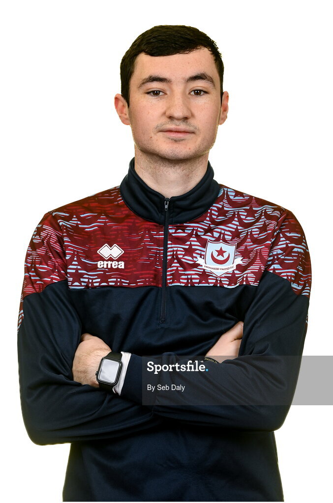 6 February 2023; Assistant goalkeeping coach Luke O'Reilly stands for a portrait during a Drogheda United squad portrait session at Weaver's Park in Drogheda, Louth. Photo by Seb Daly/Sportsfile