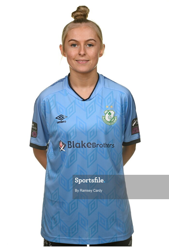 7 February 2023; Summer Lawless poses for a portrait during a Shamrock Rovers Women's squad portrait session at Roadstone Group Sports Club in Dublin. Photo by Ramsey Cardy/Sportsfile