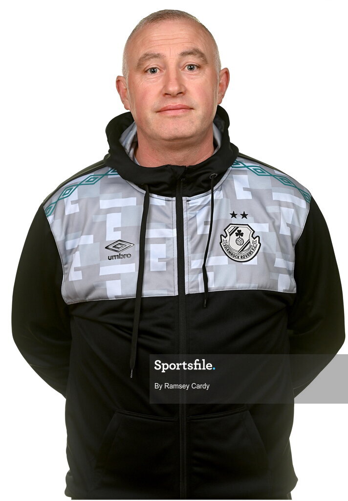 7 February 2023; Goalkeeping coach Stephen O’Reilly poses for a portrait during a Shamrock Rovers Women's squad portrait session at Roadstone Group Sports Club in Dublin. Photo by Ramsey Cardy/Sportsfile