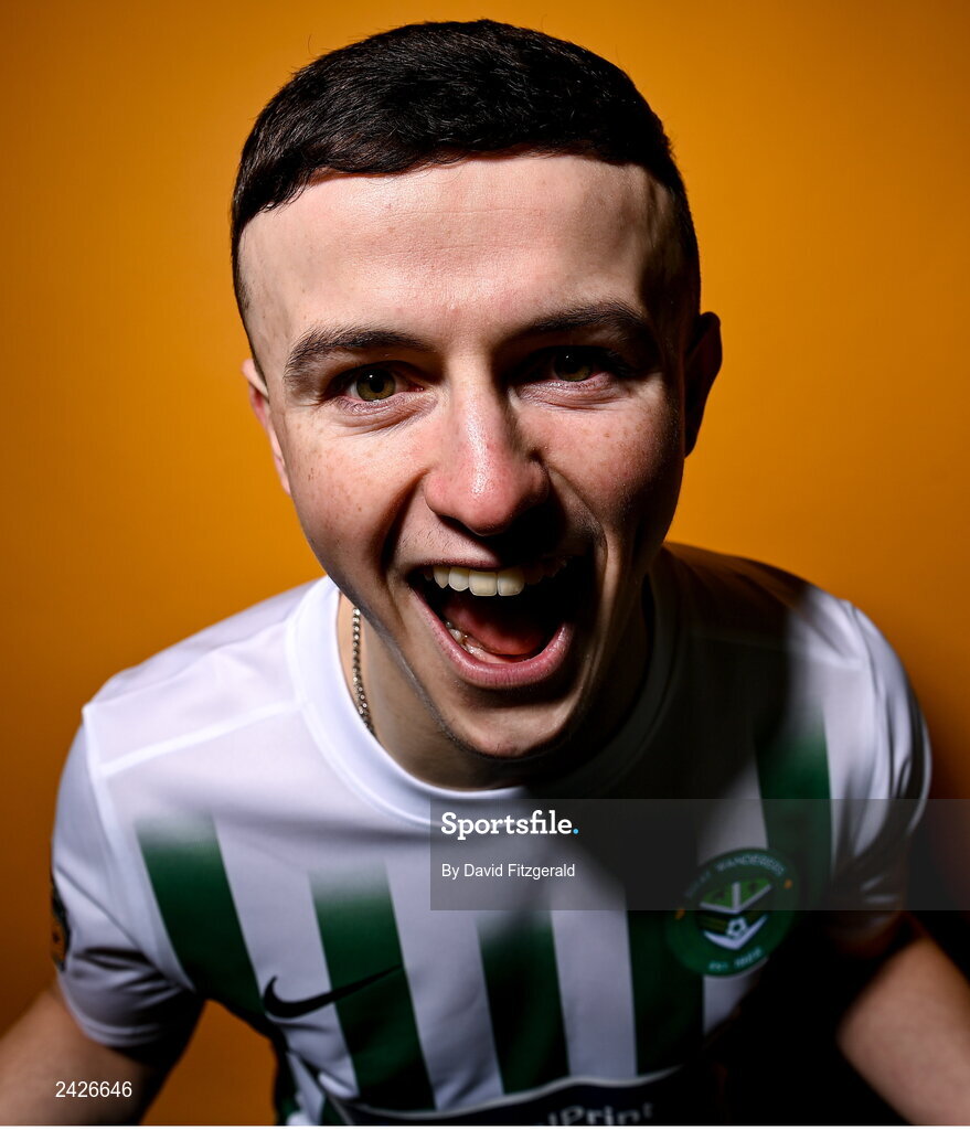 6 February 2023; Joe Power poses for a portrait during a Bray Wanderers squad portrait session at Carlisle Grounds in Bray, Wicklow. Photo by David Fitzgerald/Sportsfile