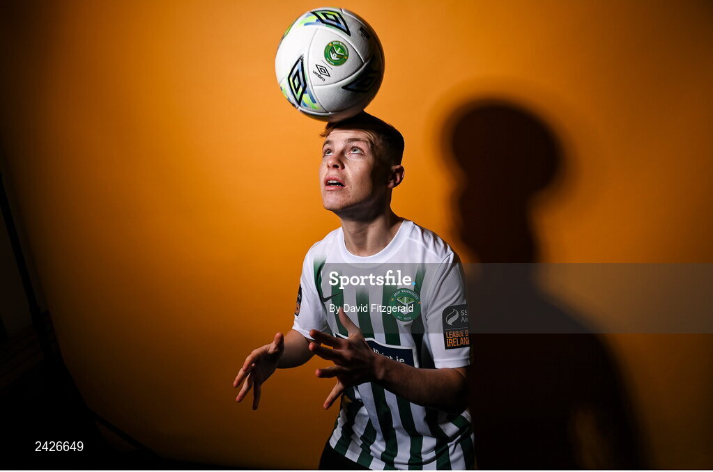 6 February 2023; Zach Donohue poses for a portrait during a Bray Wanderers squad portrait session at Carlisle Grounds in Bray, Wicklow. Photo by David Fitzgerald/Sportsfile