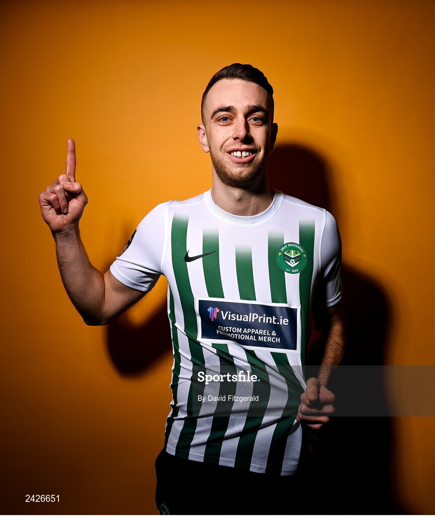 6 February 2023; Darren Creavin poses for a portrait during a Bray Wanderers squad portrait session at Carlisle Grounds in Bray, Wicklow. Photo by David Fitzgerald/Sportsfile