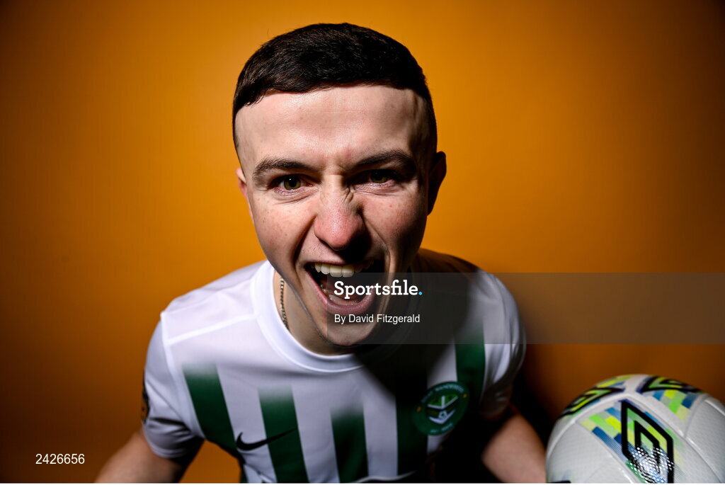 6 February 2023; Joe Power poses for a portrait during a Bray Wanderers squad portrait session at Carlisle Grounds in Bray, Wicklow. Photo by David Fitzgerald/Sportsfile