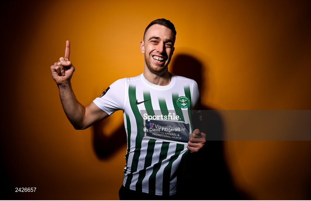 6 February 2023; Darren Creavin poses for a portrait during a Bray Wanderers squad portrait session at Carlisle Grounds in Bray, Wicklow. Photo by David Fitzgerald/Sportsfile