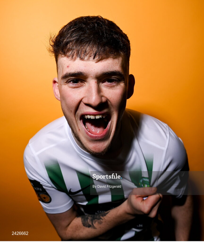 6 February 2023; Conor Knight poses for a portrait during a Bray Wanderers squad portrait session at Carlisle Grounds in Bray, Wicklow. Photo by David Fitzgerald/Sportsfile