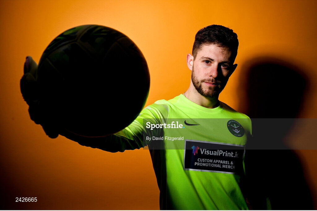 6 February 2023; Stephen McGuinness poses for a portrait during a Bray Wanderers squad portrait session at Carlisle Grounds in Bray, Wicklow. Photo by David Fitzgerald/Sportsfile