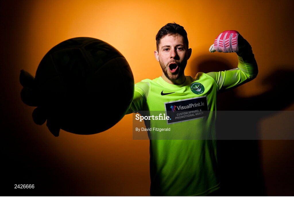 6 February 2023; Stephen McGuinness poses for a portrait during a Bray Wanderers squad portrait session at Carlisle Grounds in Bray, Wicklow. Photo by David Fitzgerald/Sportsfile