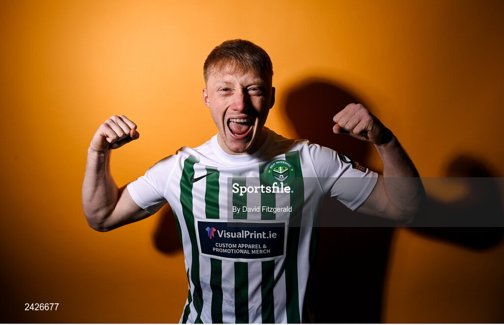 6 February 2023; Eoin Farrell poses for a portrait during a Bray Wanderers squad portrait session at Carlisle Grounds in Bray, Wicklow. Photo by David Fitzgerald/Sportsfile