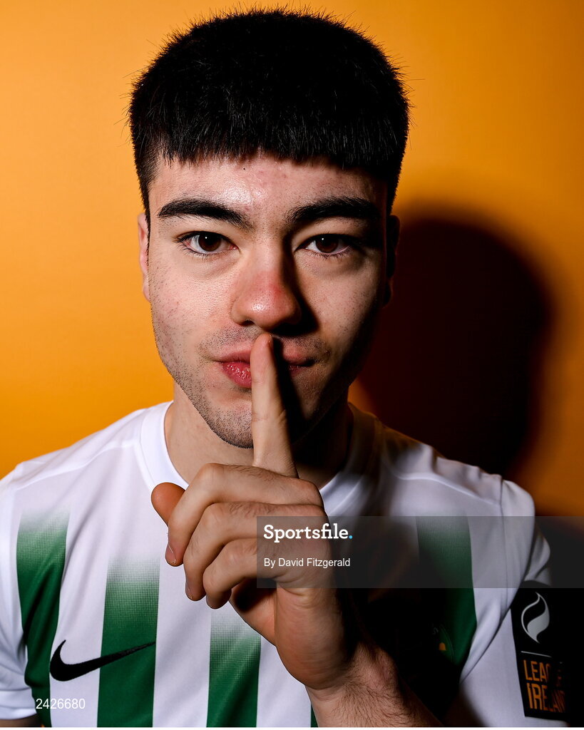6 February 2023; Len O'Sullivan poses for a portrait during a Bray Wanderers squad portrait session at Carlisle Grounds in Bray, Wicklow. Photo by David Fitzgerald/Sportsfile