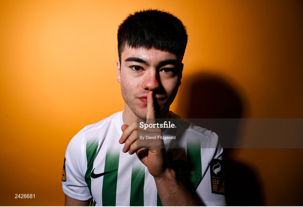 6 February 2023; Len O'Sullivan poses for a portrait during a Bray Wanderers squad portrait session at Carlisle Grounds in Bray, Wicklow. Photo by David Fitzgerald/Sportsfile