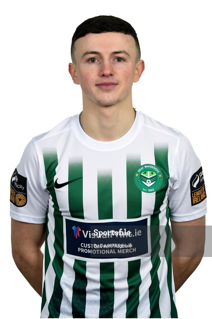 6 February 2023; Joe Power poses for a portrait during a Bray Wanderers squad portrait session at Carlisle Grounds in Bray, Wicklow. Photo by David Fitzgerald/Sportsfile