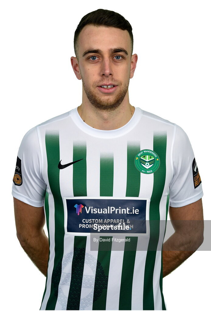 6 February 2023; Darren Creavin poses for a portrait during a Bray Wanderers squad portrait session at Carlisle Grounds in Bray, Wicklow. Photo by David Fitzgerald/Sportsfile