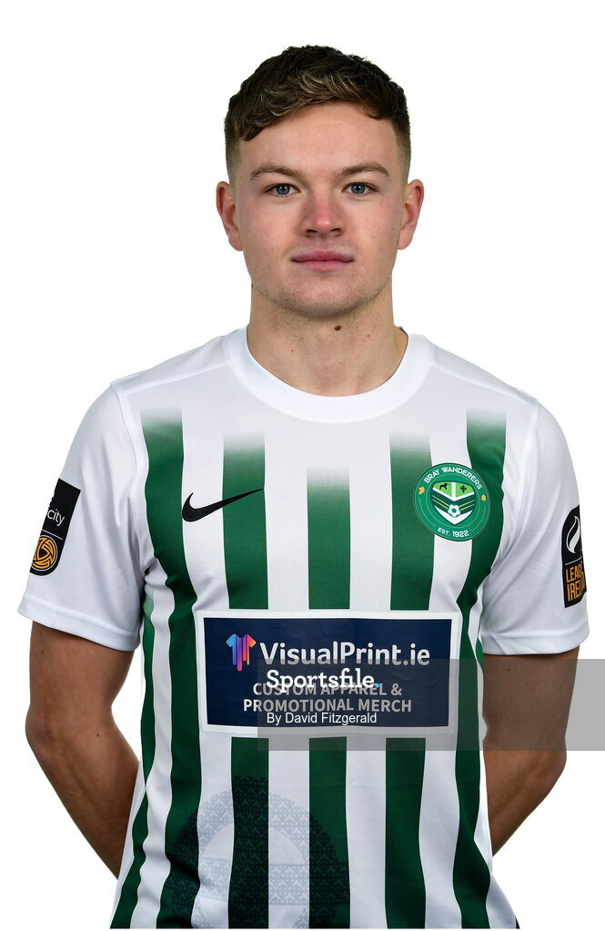 6 February 2023; Callum Thompson poses for a portrait during a Bray Wanderers squad portrait session at Carlisle Grounds in Bray, Wicklow. Photo by David Fitzgerald/Sportsfile