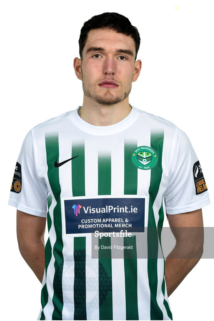 6 February 2023; Luka Lovic poses for a portrait during a Bray Wanderers squad portrait session at Carlisle Grounds in Bray, Wicklow. Photo by David Fitzgerald/Sportsfile