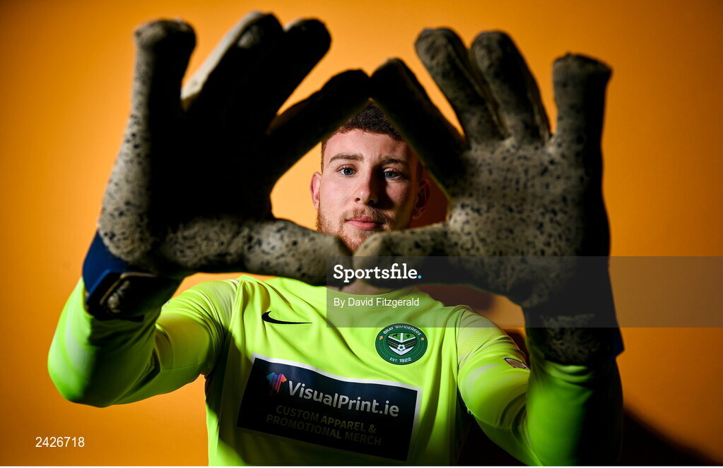 6 February 2023; Alex Moody poses for a portrait during a Bray Wanderers squad portrait session at Carlisle Grounds in Bray, Wicklow. Photo by David Fitzgerald/Sportsfile
