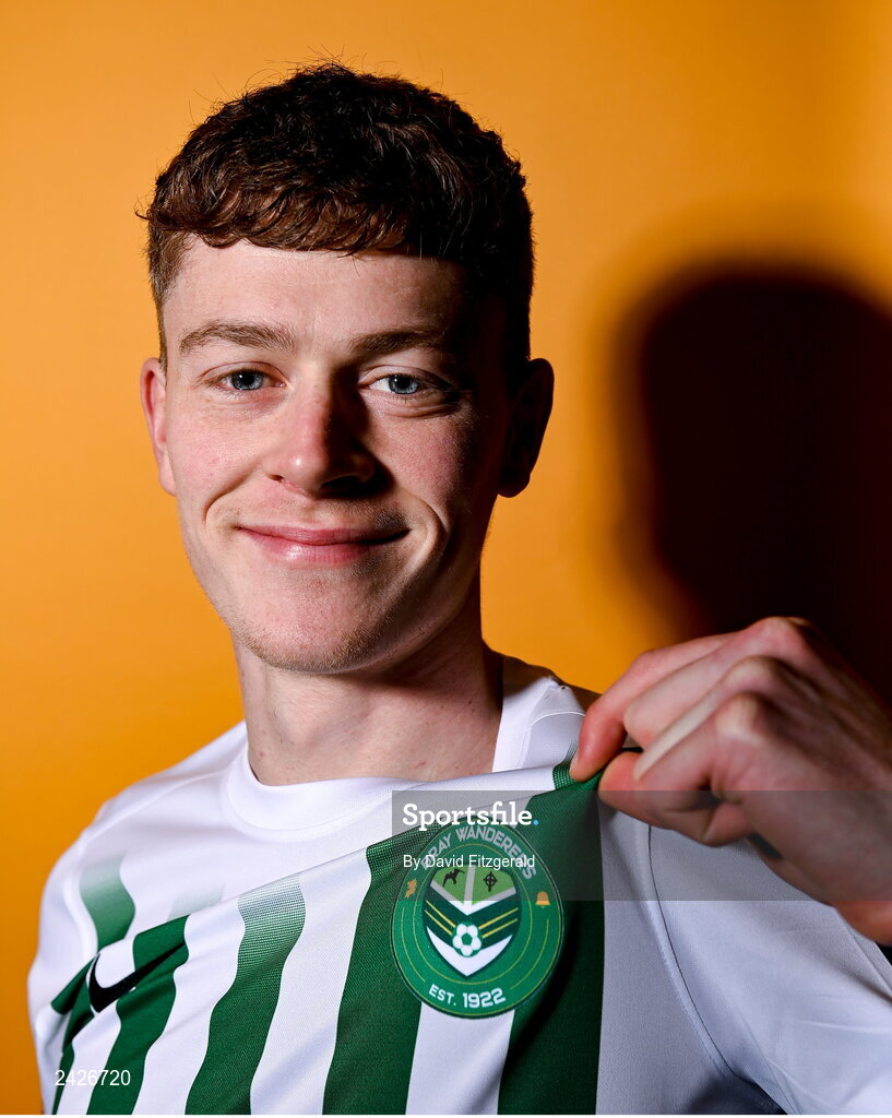 6 February 2023; Jack Hudson poses for a portrait during a Bray Wanderers squad portrait session at Carlisle Grounds in Bray, Wicklow. Photo by David Fitzgerald/Sportsfile