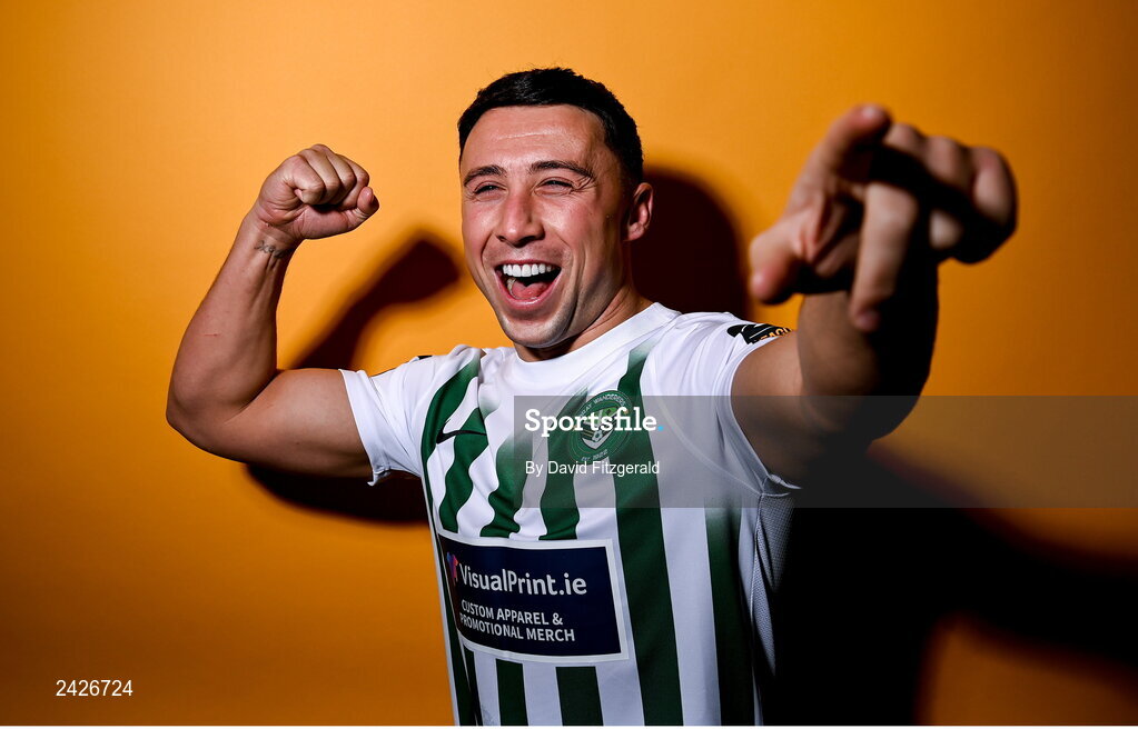 6 February 2023; Chris Lyons poses for a portrait during a Bray Wanderers squad portrait session at Carlisle Grounds in Bray, Wicklow. Photo by David Fitzgerald/Sportsfile