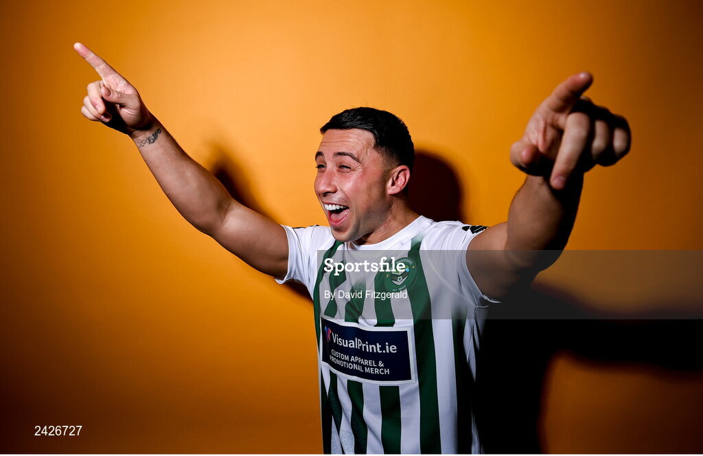 6 February 2023; Chris Lyons poses for a portrait during a Bray Wanderers squad portrait session at Carlisle Grounds in Bray, Wicklow. Photo by David Fitzgerald/Sportsfile