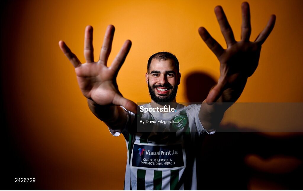 6 February 2023; Conor Davis poses for a portrait during a Bray Wanderers squad portrait session at Carlisle Grounds in Bray, Wicklow. Photo by David Fitzgerald/Sportsfile