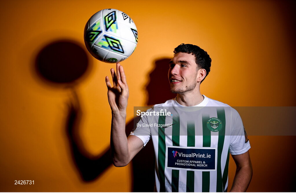 6 February 2023; Luka Lovic poses for a portrait during a Bray Wanderers squad portrait session at Carlisle Grounds in Bray, Wicklow. Photo by David Fitzgerald/Sportsfile