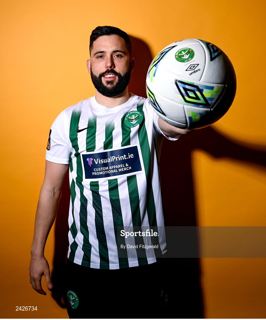 6 February 2023; Dave Webster poses for a portrait during a Bray Wanderers squad portrait session at Carlisle Grounds in Bray, Wicklow. Photo by David Fitzgerald/Sportsfile