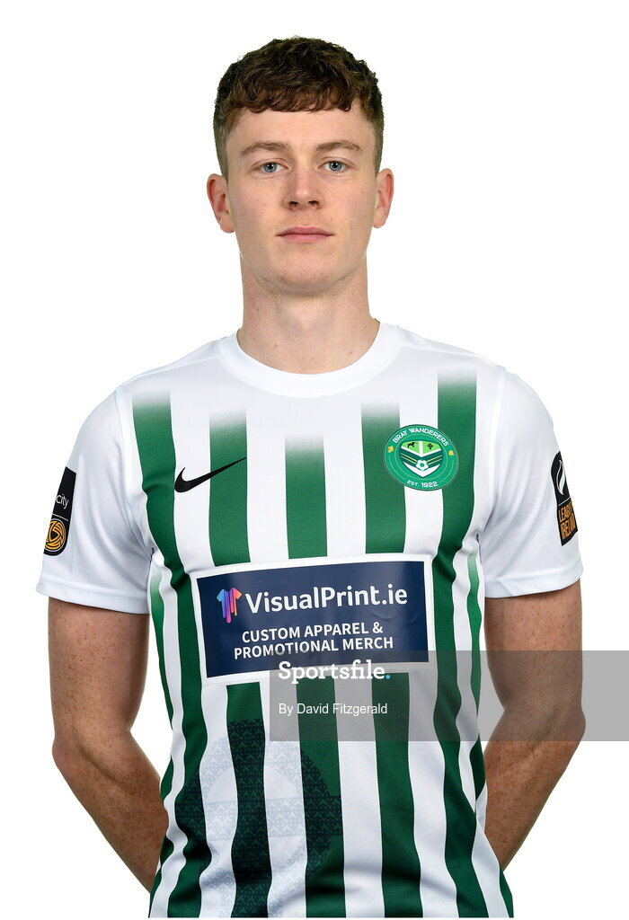 6 February 2023; Jack Hudson poses for a portrait during a Bray Wanderers squad portrait session at Carlisle Grounds in Bray, Wicklow. Photo by David Fitzgerald/Sportsfile