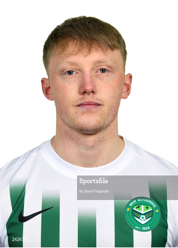 6 February 2023; Eoin Farrell poses for a portrait during a Bray Wanderers squad portrait session at Carlisle Grounds in Bray, Wicklow. Photo by David Fitzgerald/Sportsfile
