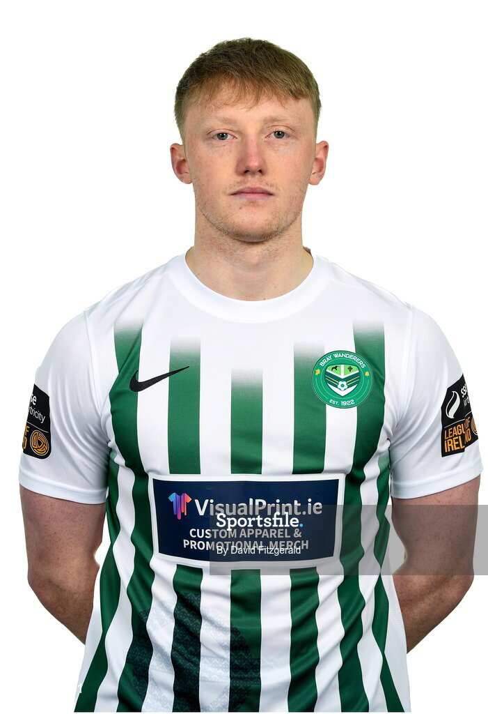 6 February 2023; Eoin Farrell poses for a portrait during a Bray Wanderers squad portrait session at Carlisle Grounds in Bray, Wicklow. Photo by David Fitzgerald/Sportsfile