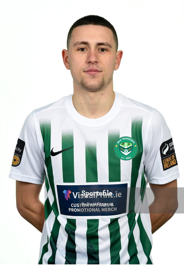 6 February 2023; Max Murphy poses for a portrait during a Bray Wanderers squad portrait session at Carlisle Grounds in Bray, Wicklow. Photo by David Fitzgerald/Sportsfile