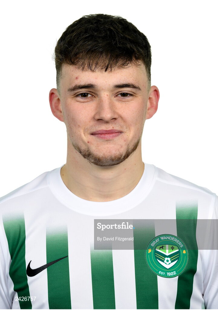 6 February 2023; Conor Knight poses for a portrait during a Bray Wanderers squad portrait session at Carlisle Grounds in Bray, Wicklow.