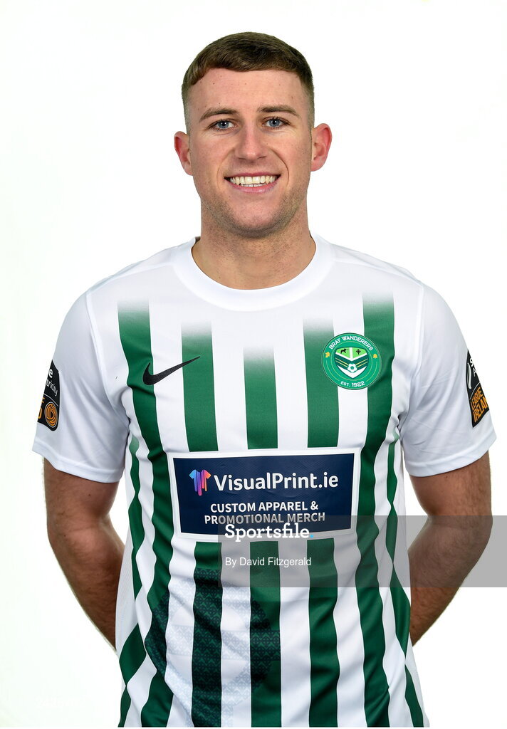 6 February 2023; Jake Walker poses for a portrait during a Bray Wanderers squad portrait session at Carlisle Grounds in Bray, Wicklow. Photo by David Fitzgerald/Sportsfile