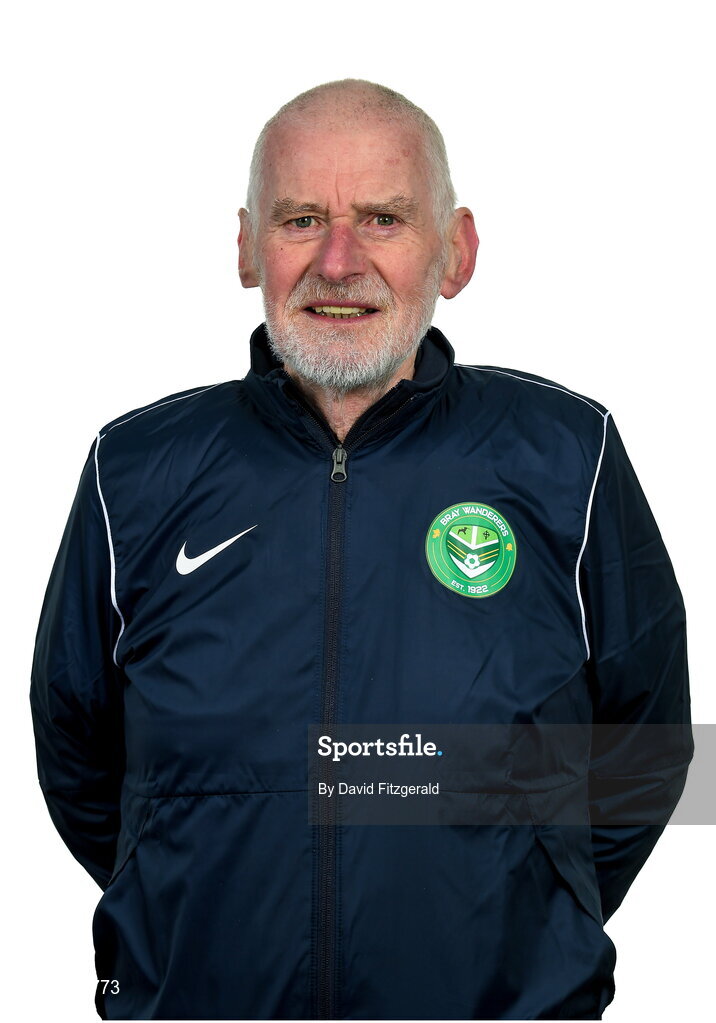 6 February 2023; Kitman Joseph Walsh poses for a portrait during a Bray Wanderers squad portrait session at Carlisle Grounds in Bray, Wicklow. Photo by David Fitzgerald/Sportsfile