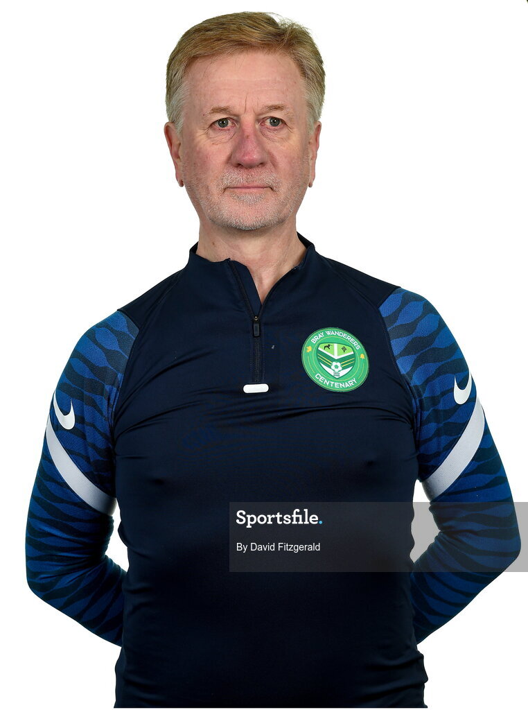 6 February 2023; Secretary Eamonn Kennedy poses for a portrait during a Bray Wanderers squad portrait session at Carlisle Grounds in Bray, Wicklow. Photo by David Fitzgerald/Sportsfile