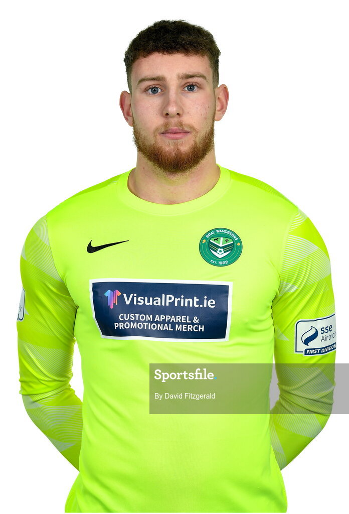 6 February 2023; Alex Moody poses for a portrait during a Bray Wanderers squad portrait session at Carlisle Grounds in Bray, Wicklow. Photo by David Fitzgerald/Sportsfile