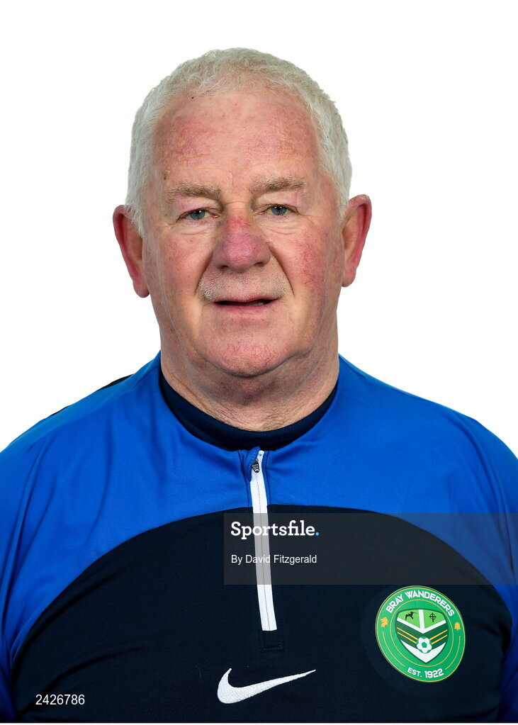 6 February 2023; Head of Football Pat Devlin poses for a portrait during a Bray Wanderers squad portrait session at Carlisle Grounds in Bray, Wicklow. Photo by David Fitzgerald/Sportsfile