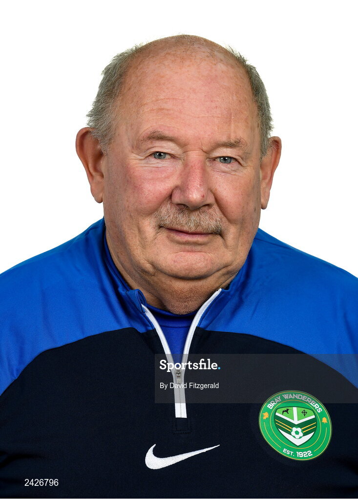 6 February 2023; Kitman Joe Walsh poses for a portrait during a Bray Wanderers squad portrait session at Carlisle Grounds in Bray, Wicklow. Photo by David Fitzgerald/Sportsfile