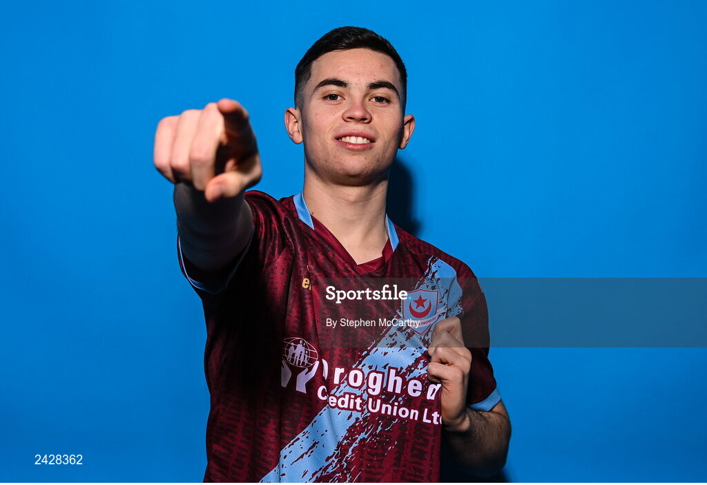 6 February 2023; Callum Ralph poses for a portrait during a Drogheda United squad portrait session at Weaver's Park in Drogheda, Louth. Photo by Stephen McCarthy/Sportsfile